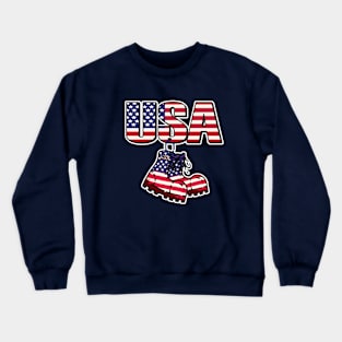 God bless America the land of the free Crewneck Sweatshirt